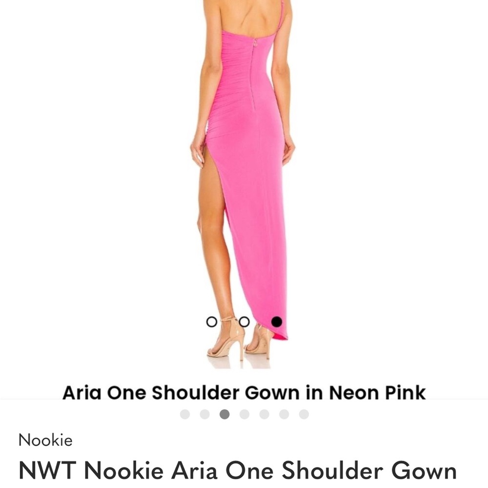 Nookie Vibrant Pink One-Shoulder Dress - Picture 2 of 2